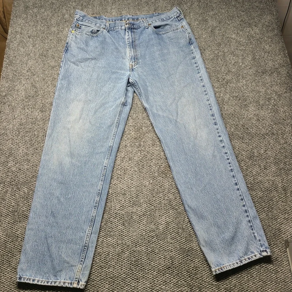 Levis 550 Jeans Mens 40x34 Blue Tapered Relaxed Denim Stretch Baggy Y2K Light